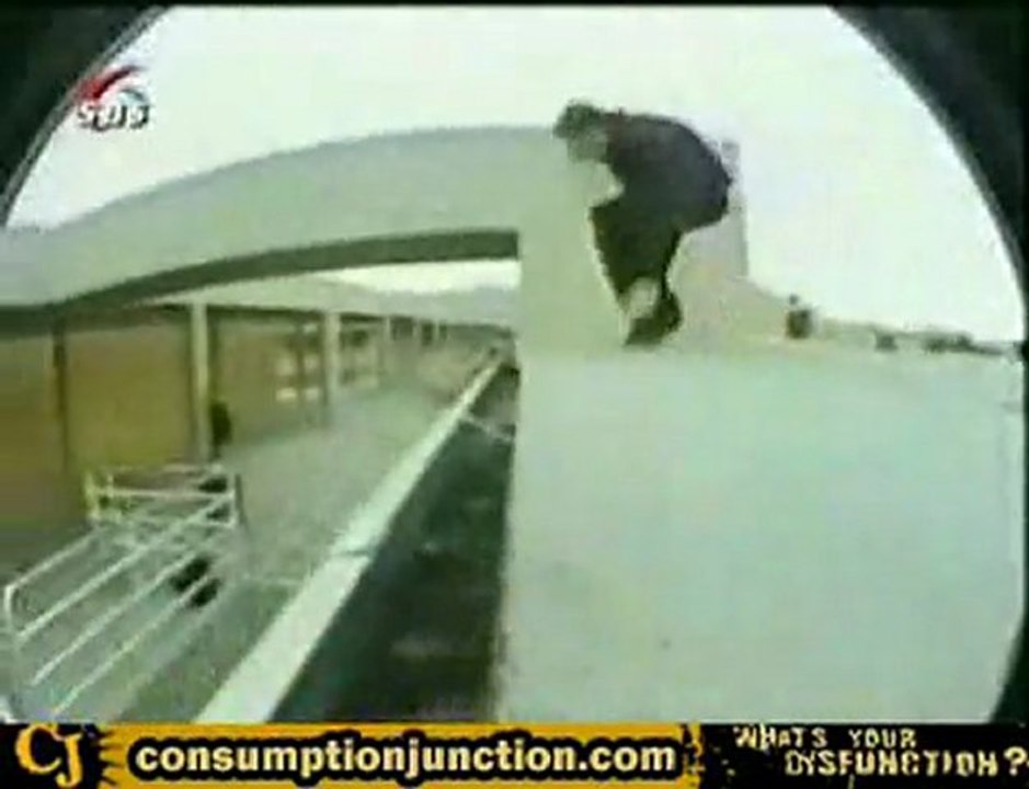 boarder falls off roof