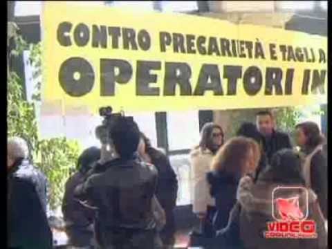 Napoli - Gli Operatori Sociali lasciano il Maschio Angioino