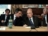 Napoli - Giorgio Napolitano alla conferenza sul Mediterraneo