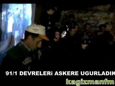 kağızman'da asker uğurlaması