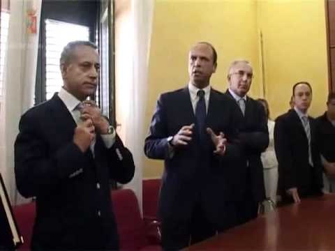 Agrigento - Cattura Falsone, il Ministro Alfano visita la Questura