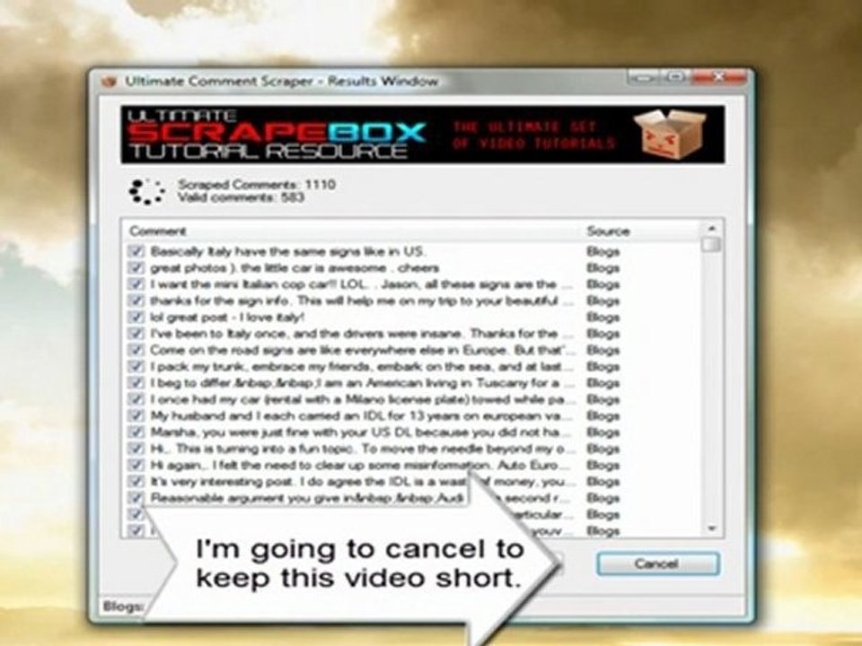Scrapebox - Ultimate Comment Scraper Software Demo