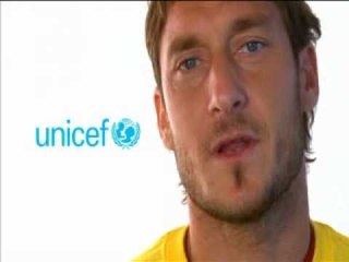 Totti per l'Unicef, lo spot
