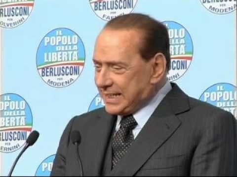 Berlusconi - Stanchezza antica nelle Regioni rosse