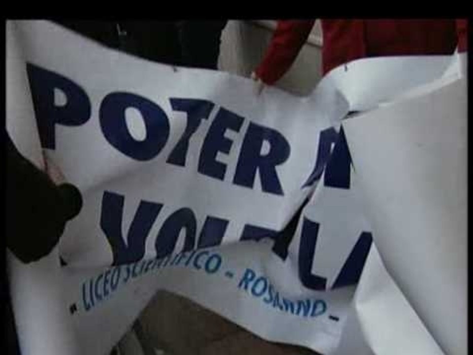 Rosarno - Lo striscione negato