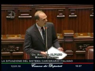 Alfano - Stato di emergenza carceri