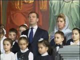 Russia - Il Natale ortodosso di Medvedev e Putin