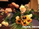 Faire une composition florale, une gerbe de fleurs par TrucsetDeco.com