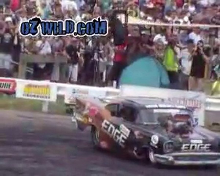 Burnout Chevy Drag Car