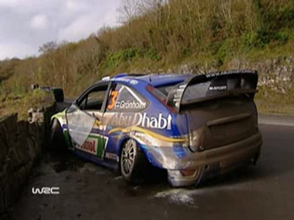GRONHOLM CRASH at WRC RALLY IRELAND