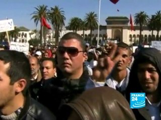 Moroccan protesters call for curbs on king’s powers