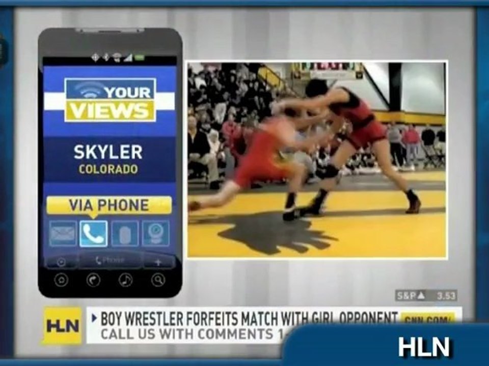 Male HS Wrestler Refuses Female Opponent