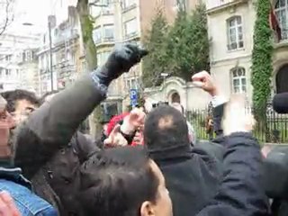 20 fevrrier manifestation ambassade du Maroc Bruxelles