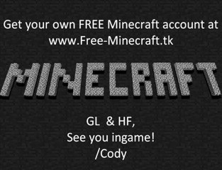 FREE Minecraft Beta Accounts [Free-Minecraft.tk].