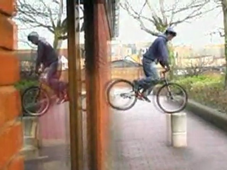 Dan Jones riding a Triton trials bike street and natural