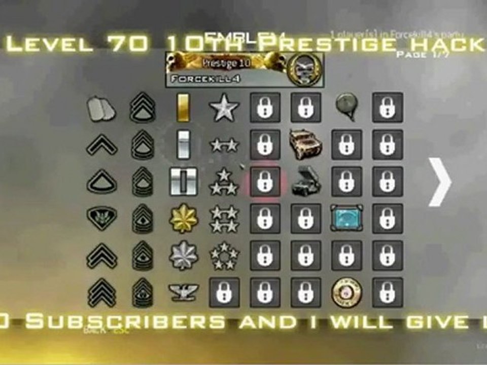 Call of duty modern warfare 2 10th prestige level 70 ...