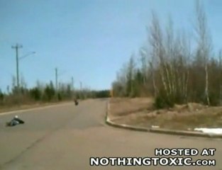 headstand on street bike stunt
