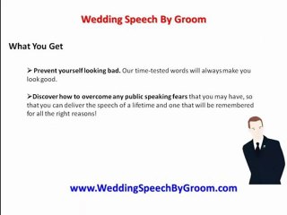 Wedding Speech By Groom