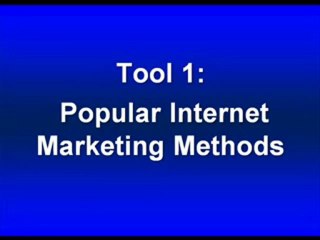 Popular Internet Marketing Methods