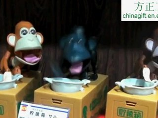 Hungry Coin Eating Chimps - Robotic Monkey Bank