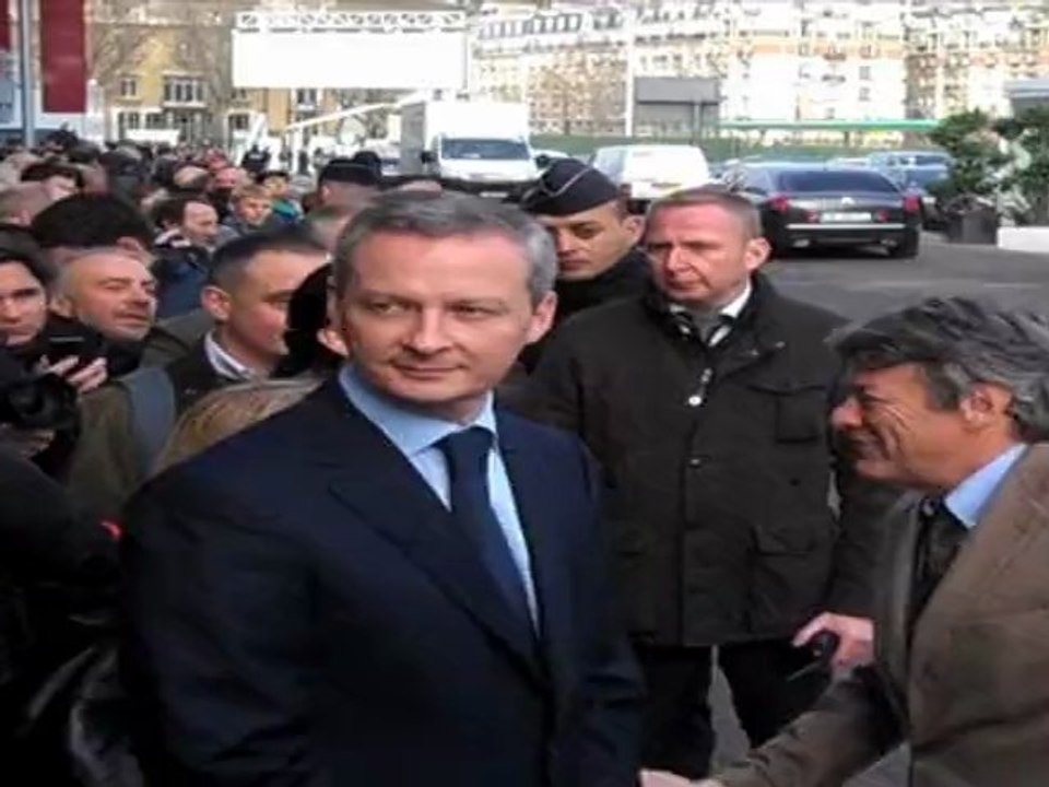 Le Maire et Borloo attendent Chirac - Salon de l'agriculture