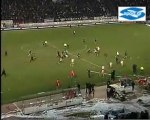 Nikopolidis kicks a PAOK fan