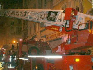 Incendie dans la rue d'aubagne