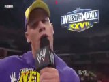 WWE John Cena disses The Rock 2.21.11