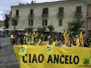Acciaroli (SA) - Legambiente al funerale di Angelo Vassallo