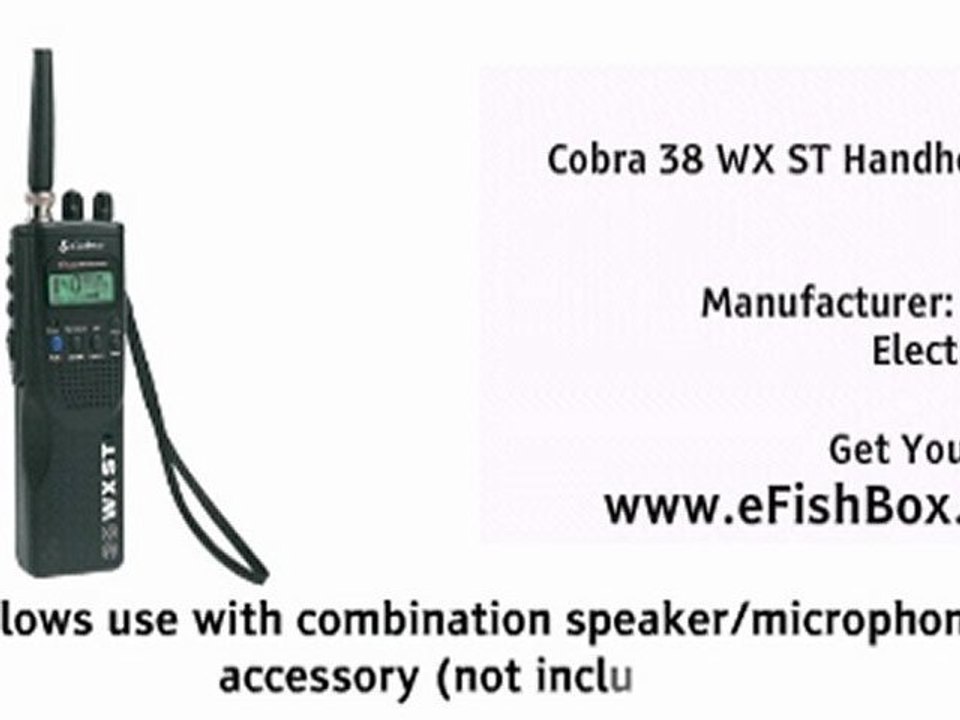 Cobra 38 WX ST Handheld CB Radio