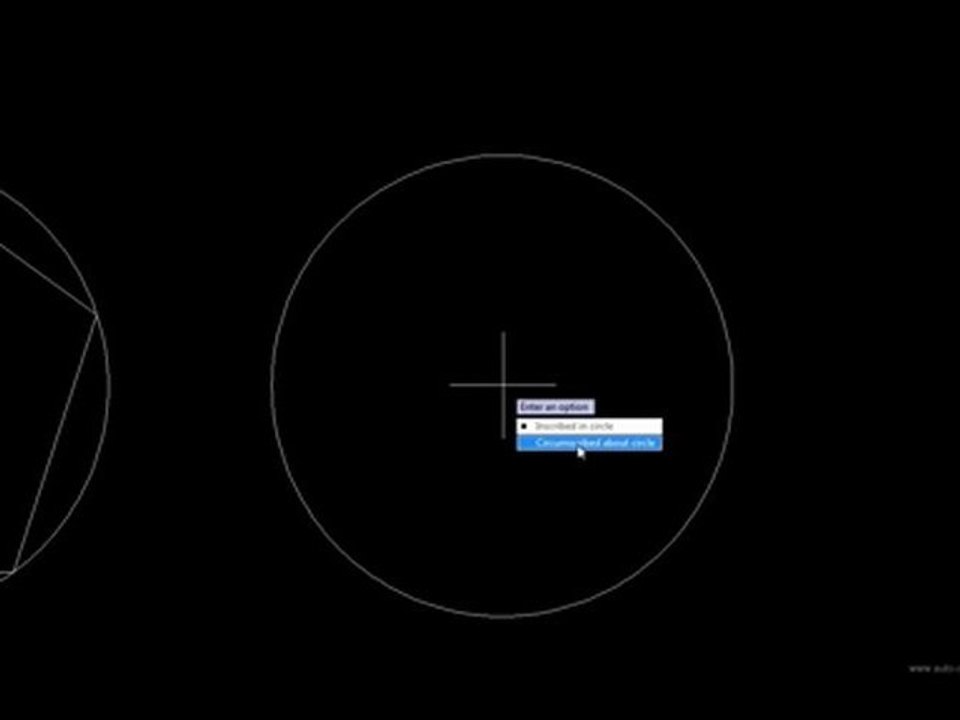 AutoCAD Tutorial - Draw Panel - Polygon Command