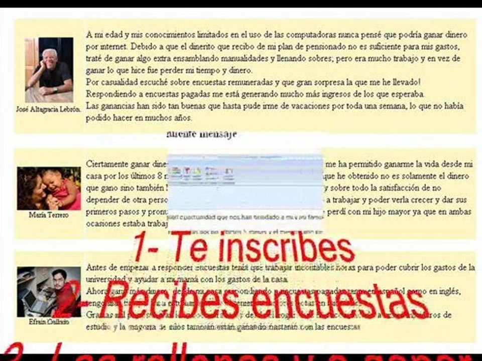 Ganar dinero Respondiendo encuestas remuneradas.