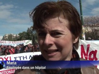 Protestas en Grecia contra la austeridad