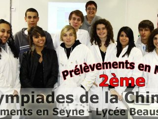Olympiades de la Chimie - Sédiments en Seyne - en Mer