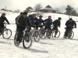 Snow Cycling Gains Popularity at Gulmarg Snow Festival,India