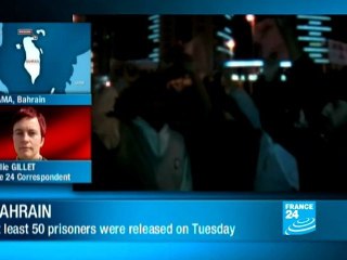 Bahrain releases political prisoners amid protests