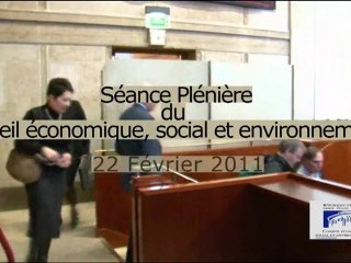 CESE - séance plénière 22-02-2011