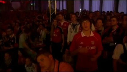 Monaco - La delusione dei tifosi del Bayern