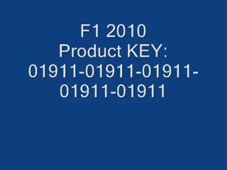 F1 2010 Serial KEY!!!!