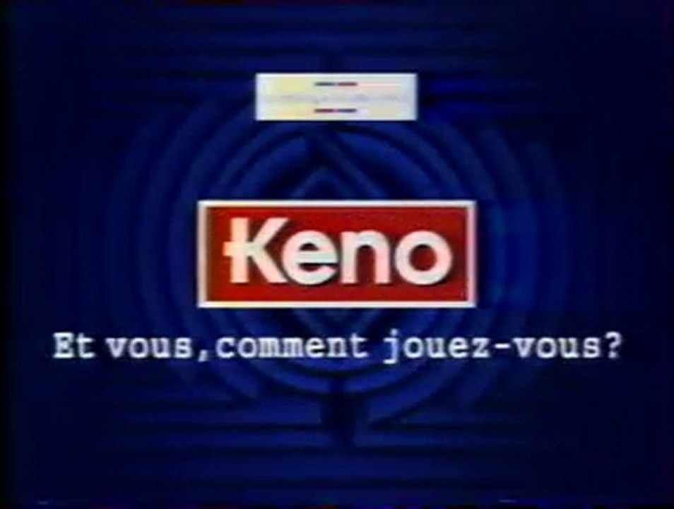 Publicité keno Francais des jeux 1993