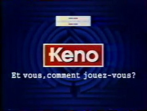 Publicité keno Francais des jeux 1993