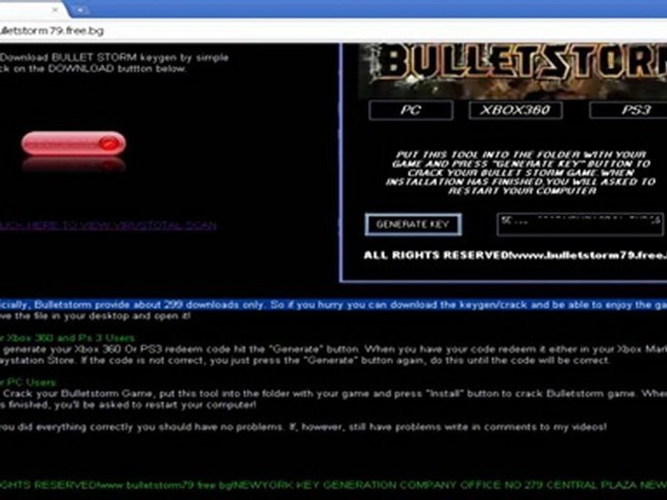 BULLET STORM DOWN FALL LINK