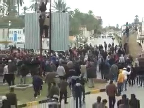 Libia - Manifestazione anti Gheddafi in Tajura