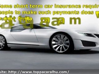 Basis of short term car insurance