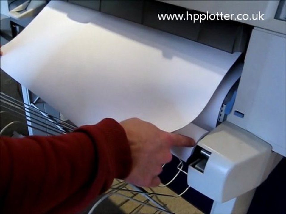 DesignJet 450C repairs: Loading roll paper