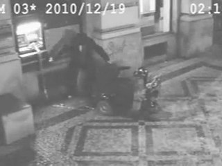 Old man tries to rob ATM with e-scooter