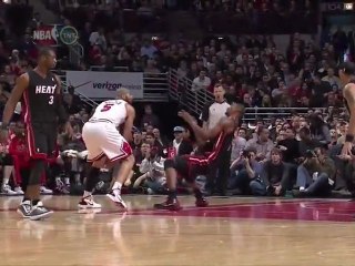 Chris Bosh Flop vs. Bulls, February 24, 2011