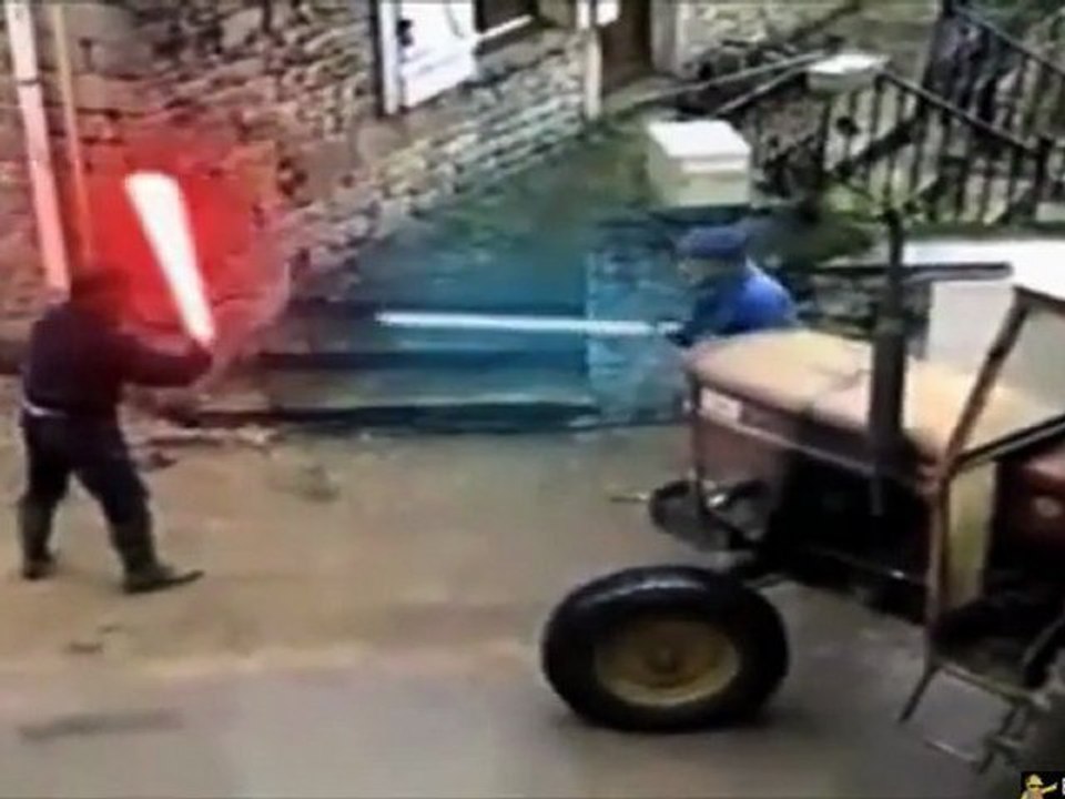 Old Men Lightsaber Duel Return Of The Geriatric