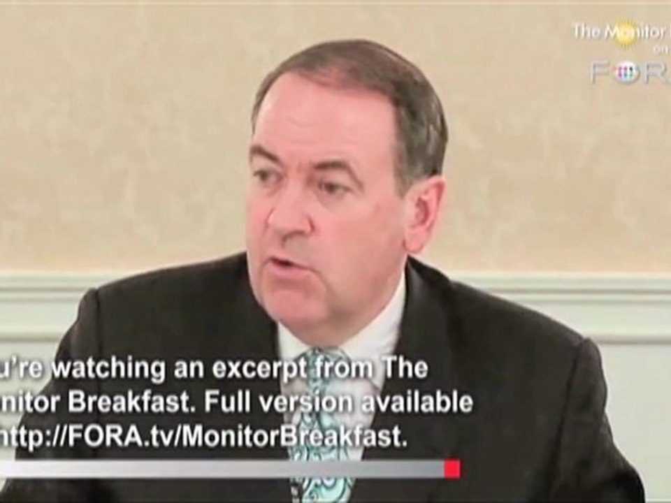 Huckabee Reacts to Obama Lack of Defense of DOMA