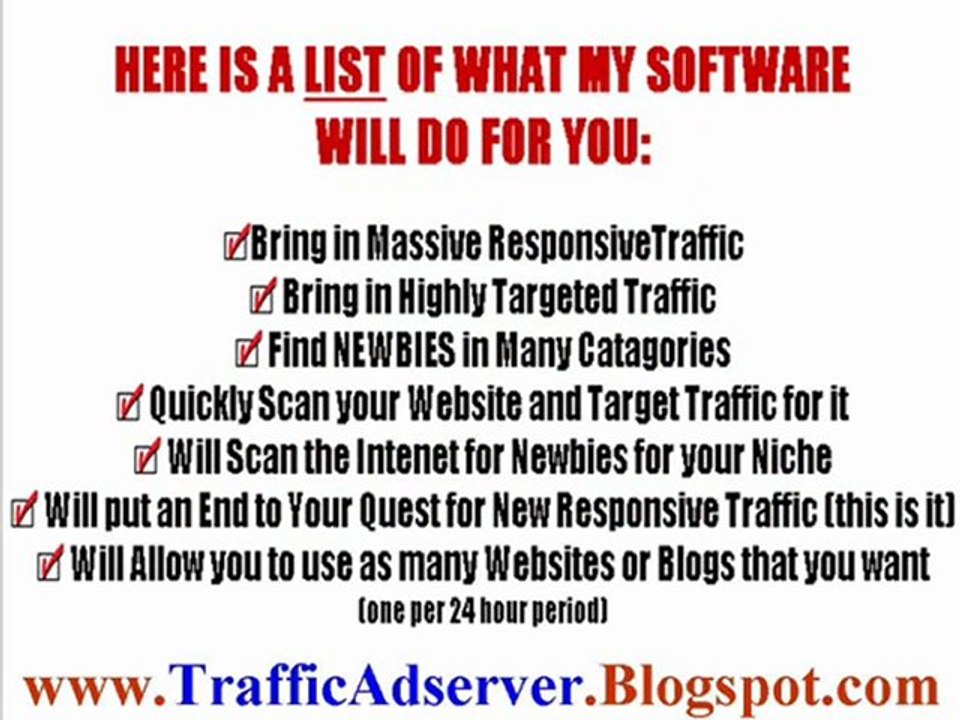 Traffic Adserver Software